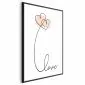 Plakat Połączeni w chmurach 21x30 cm z ramą czarną bez marginesu | MIRAT.