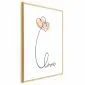 Plakat Połączeni w chmurach 21x30 cm z ramą złotą z marginesem | MIRAT.