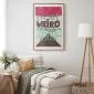 Plakat Not weird 60x90 cm z ramą złotą z marginesem | MIRAT.