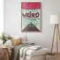 Plakat Not weird 40x60 cm z ramą złotą bez marginesu | MIRAT.