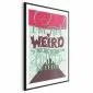Plakat Not weird 21x30 cm z ramą czarną z marginesem | MIRAT.