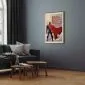 Plakat Average 60x90 cm z ramą złotą z marginesem | MIRAT.