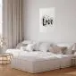 Plakat Love w kwiatach 21x30 cm bez ramy z marginesem | MIRAT.