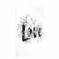 Plakat Love w kwiatach 29,7x42 cm bez ramy bez marginesu | MIRAT.