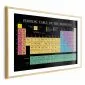 Plakat Tablica Mendelejewa 60x40 cm z ramą złotą z marginesem | MIRAT.