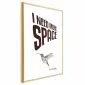 Plakat More Space 29,7x42 cm z ramą złotą bez marginesu | MIRAT.