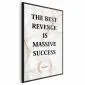 Plakat Best Revenge 21x30 cm z ramą czarną bez marginesu | MIRAT.