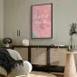 Plakat Pink Earth 40x60 cm z ramą czarną bez marginesu | MIRAT.