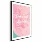Plakat Pink Earth 60x90 cm z ramą czarną z marginesem | MIRAT.