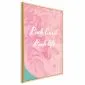 Plakat Pink Earth 60x90 cm z ramą złotą bez marginesu | MIRAT.