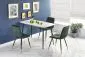 Stół MARCO 120x70 biały marmur/czarny do jadalni | MIRAT. styl GLAMOUR, LOFT
