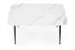 Stół MARCO 120x70 biały marmur/czarny do jadalni | MIRAT. styl GLAMOUR, LOFT