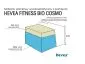 Materac piankowy FITNESS COSMO 140x200 dwustronny | MIRAT.