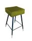 Hoker OLIMP BL VELVET GOLD oliwkowy na metalowych nogach | MIRAT. w stylu GLAMOUR kolekcja