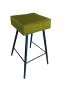 Hoker OLIMP BL VELVET oliwkowy na metalowych nogach | MIRAT. w stylu GLAMOUR, LOFT kolekcja