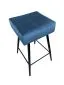 Hoker OLIMP VELVET ciemno niebieski barowy | MIRAT. w stylu GLAMOUR, LOFT kolekcja
