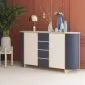 Komoda MEDUNO 163 2D4S granatowa/kaszmirowa I sklep meblowy MIRAT. styl PASTELE