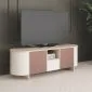 Szafka RTV MILETO 163 bordowa I sklep meblowy MIRAT. styl PASTELE