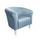 Fotel DRAWA 1 BL VELVET szary wypoczynkowy | MIRAT. w stylu GLAMOUR kolekcja