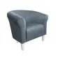 Fotel DRAWA 1 BL VELVET ciemno szary do salonu | MIRAT. w stylu GLAMOUR kolekcja