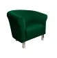 Fotel DRAWA 1 BL VELVET zielony wypoczynkowy | MIRAT. w stylu GLAMOUR kolekcja