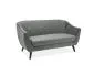 Sofa MOLLY 2 VELVET szara I sklep meblowy MIRAT. styl VINTAGE