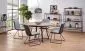 Stół rozkładany MORETTI dąb złoty/antracyt | MIRAT. styl LOFT