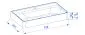 Umywalka meblowa MOSS 70 cm Solid Surface biała mat bez otworu | MIRAT