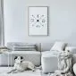 Plakat Harmonogram dnia 40x60 cm z ramą złotą z marginesem | MIRAT.
