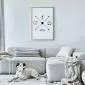 Plakat Harmonogram dnia 21x30 cm z ramą złotą bez marginesu | MIRAT.