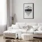 Plakat Home 21x30 cm z ramą czarną z marginesem | MIRAT.