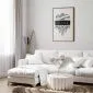 Plakat Home 21x30 cm z ramą złotą z marginesem | MIRAT.