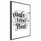 Plakat Make today great 60x90 cm z ramą czarną bez marginesu | MIRAT.