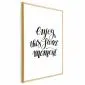 Plakat Enjoy 21x30 cm z ramą złotą z marginesem | MIRAT.