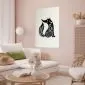 Plakat Be positive 60x90 cm bez ramy z marginesem | MIRAT.