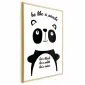 Plakat Panda 40x60 cm z ramą złotą bez marginesu | MIRAT.