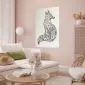 Plakat Lis w kwiaty 60x90 cm bez ramy bez marginesu | MIRAT.