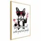 Plakat Advice 40x60 cm z ramą złotą z marginesem | MIRAT.