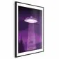 Plakat Ufo 21x30 cm z ramą czarną z marginesem | MIRAT.