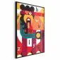 Plakat Sztuka designu 21x30 cm z ramą czarną bez marginesu | MIRAT.