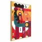 Plakat Sztuka designu 21x30 cm z ramą złotą bez marginesu | MIRAT.