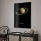 Plakat Saturn 29,7x42 cm z ramą czarną bez marginesu | MIRAT.