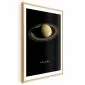 Plakat Saturn 21x30 cm z ramą złotą z marginesem | MIRAT.
