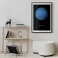 Plakat Neptun 40x60 cm z ramą czarną z marginesem | MIRAT.