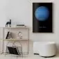Plakat Neptun 29,7x42 cm z ramą złotą bez marginesu | MIRAT.