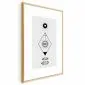 Plakat Symbole 21x30 cm z ramą złotą z marginesem | MIRAT.