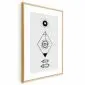 Plakat Symbole 21x30 cm z ramą złotą bez marginesu | MIRAT.