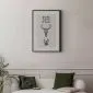 Plakat Zwierzęca czaszka 21x30 cm z ramą czarną bez marginesu | MIRAT.