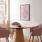 Plakat Subtelny powiew 21x30 cm z ramą czarną z marginesem | MIRAT.
