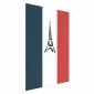 Plakat Symbole Francji 21x30 cm bez ramy bez marginesu | MIRAT.